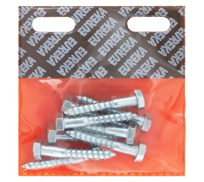 Eureka 1CA30U 8 x 50mm Coach Screw Galvanised (10 Pack)