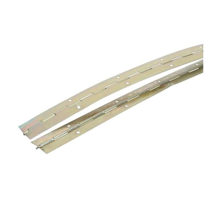 Mackie Piano Hinge 2 piece - Brass Plated (32 x 690mm)