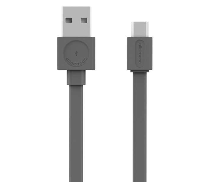 Allocacoc Micro USB Cable - Grey