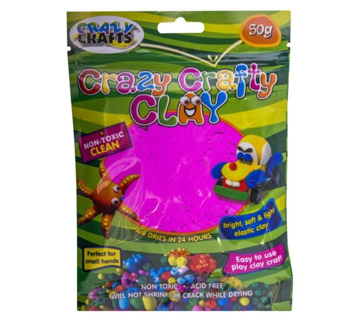 Crazy Crafts C50CE Crafty Clay - Cerise (50g)