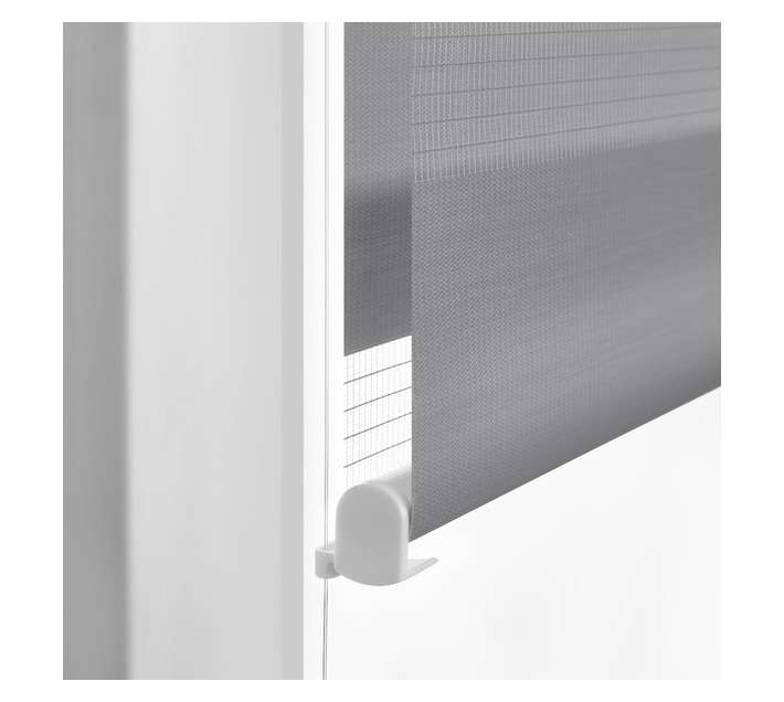 Upper Edge Zebra Blinds - Grey (1800 x 2100mm)