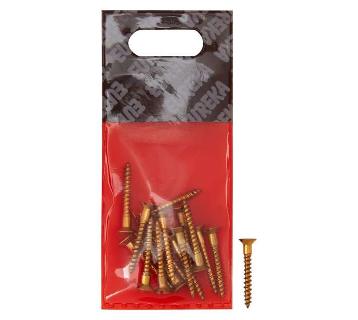 Eureka 1CH40U 4 x 30mm W/Screw Countersunk Solid Brass (16 Pack)