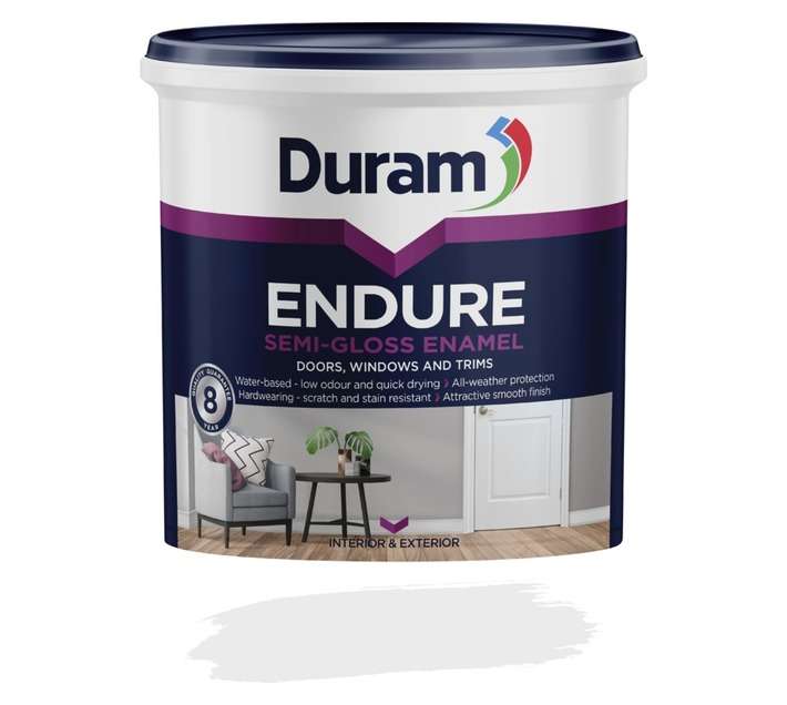 Duram Endure Semi-Gloss Enamel - White (1L)