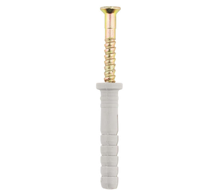 Safe Top 100 x Nylon Nail In Anchors (4 x 45mm)