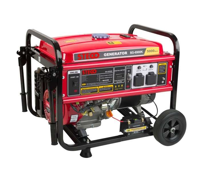 STECO Petrol Generator 5500W Red
