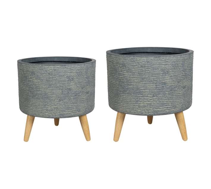 Flora Select Riva 2 Piece Pot Set - Earth