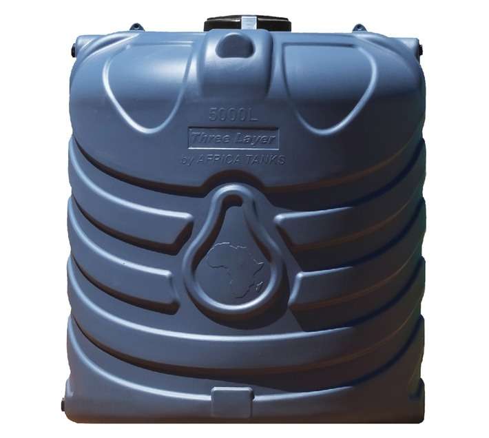 Africa Tanks Vertical Water Tank - Battleship Grey (5000L)