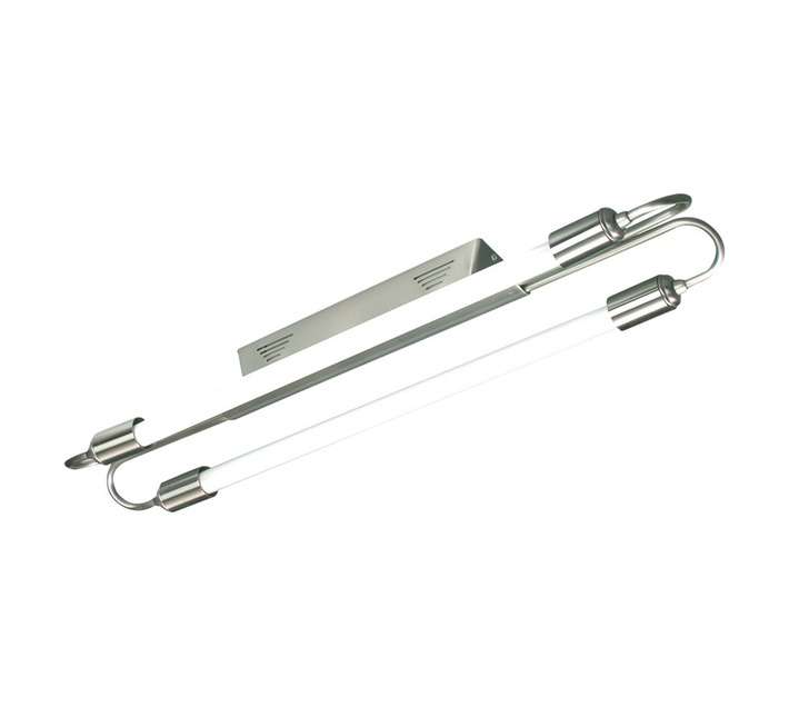 Radiant Deco Fluorescent Ceiling Light - Satin Chrome (18W)