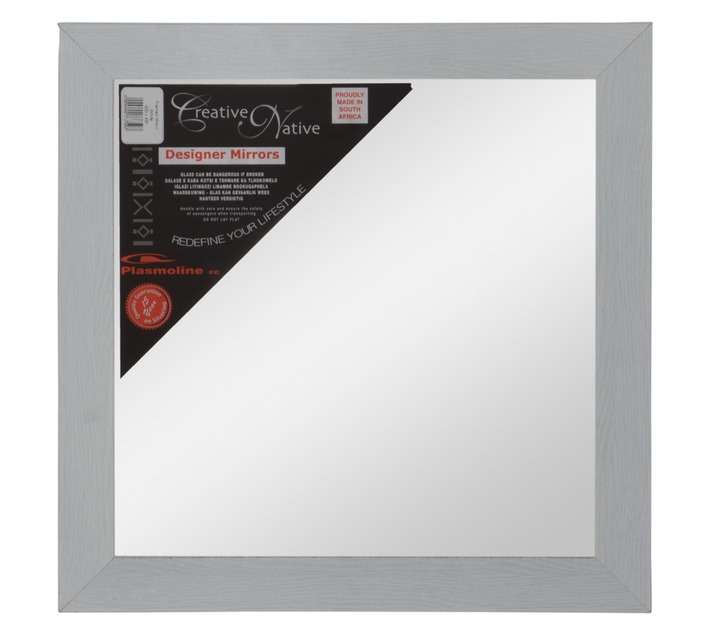 Mirror Framed - White (430 x 430mm)