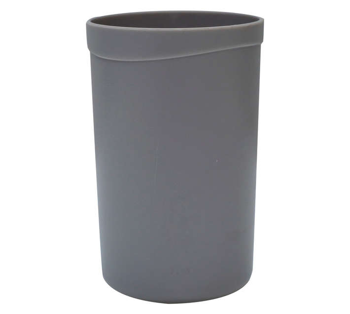 Bathroom Basics Plastic Tumbler - Grey