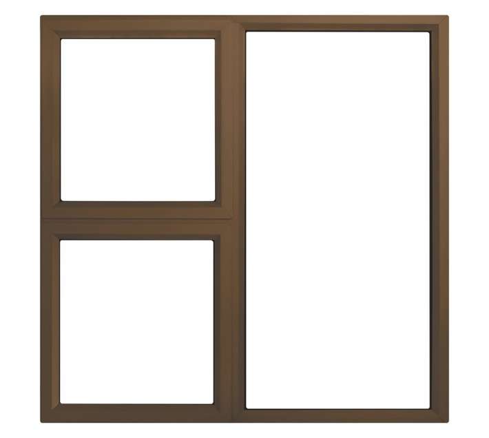 Kenzo 28mm LR Aluminium Window - Bronze (1200 x 1200mm)