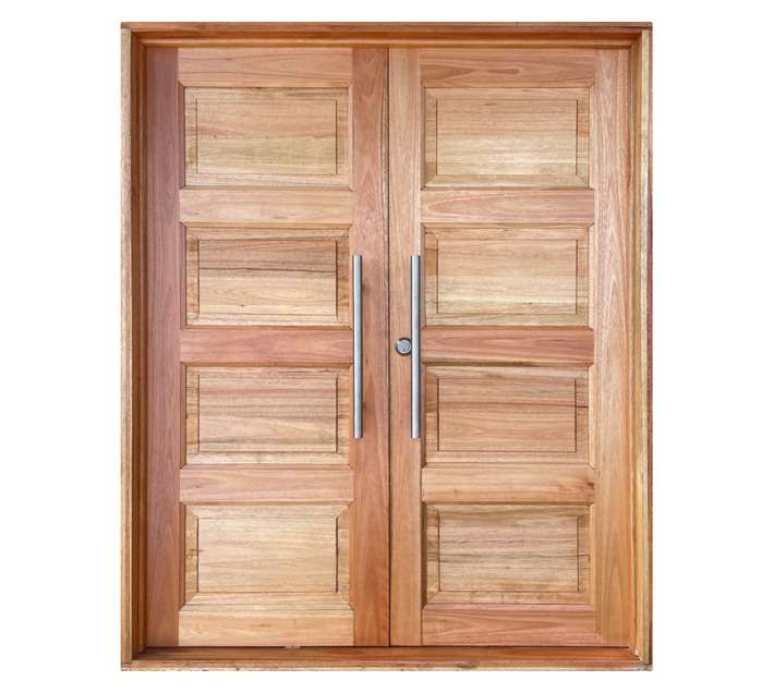 Hardwood Doors 4 Panel Pivot Double Timber Door (1700 x 2100mm)