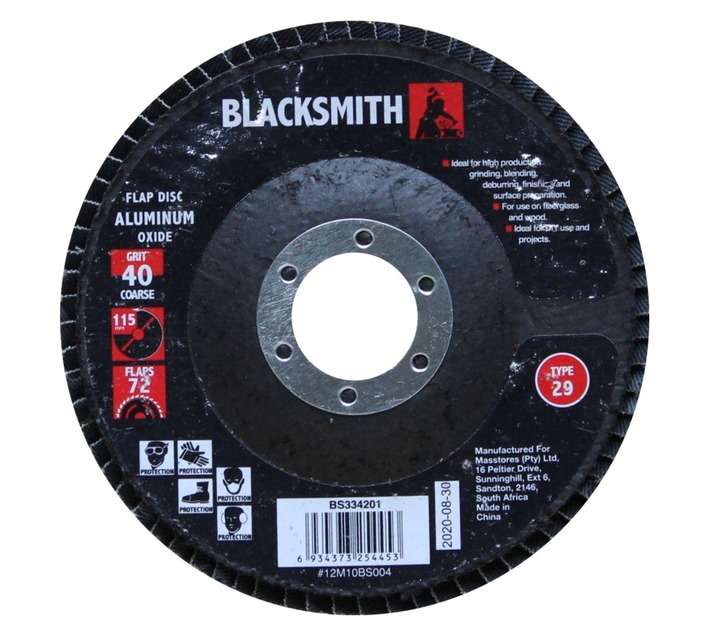 Blacksmith Alu Oxide 72f Flap Disc 40 Grit