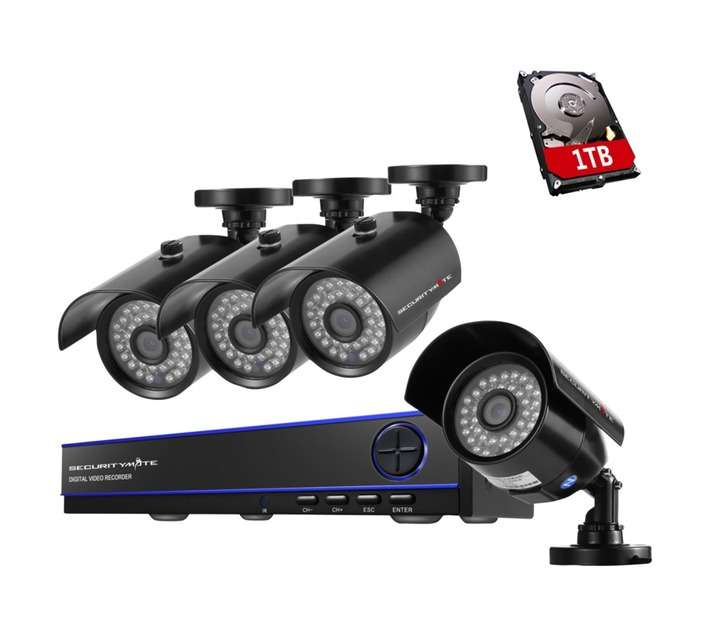 CCTV Kit 4 Channel DVR Includes 4 Cameras