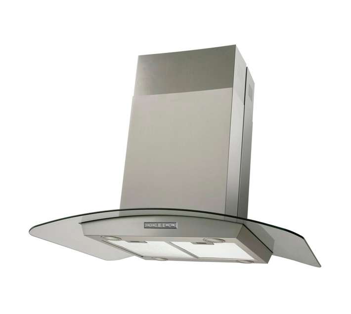 Italian Designer IDC960S Chimney Hood - Silver (600 x 900 x 310mm)