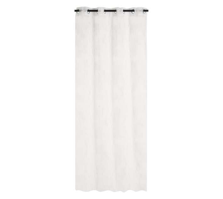 Design House Voile Modern Eyelet Curtain - White (2500 x 1400mm)