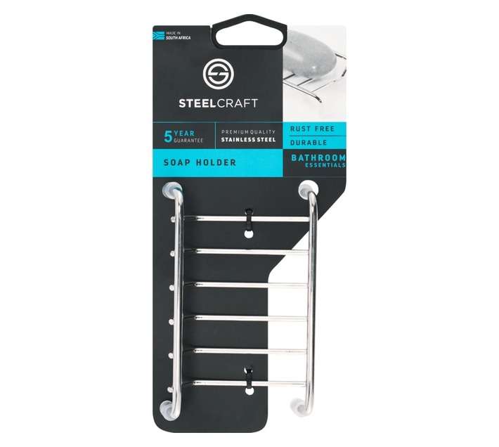 Steelcraft Classic Stainless Steel Square Soap Holder Classic (128 x 77 x 25mm)