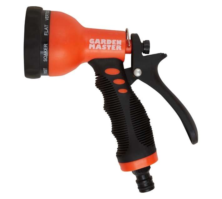 Garden Master 9 Pattern Trigger Nozzle - Black/Orange