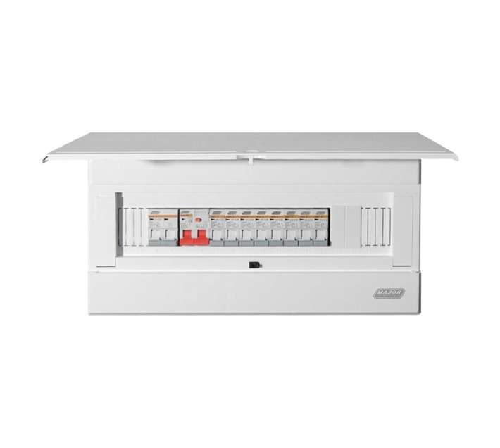 Major Tech 18 Way Populated Flush Mount Distribution Board