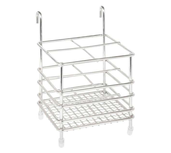 Steelcraft 2 Tier Dish Rack Cutlery Holder - Silver (120 x 120 x 180mm)
