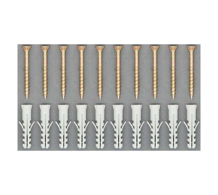 IKA Nylon Plug M8 x 40mm with Screw 5 x 50mm TP (10 Pack)