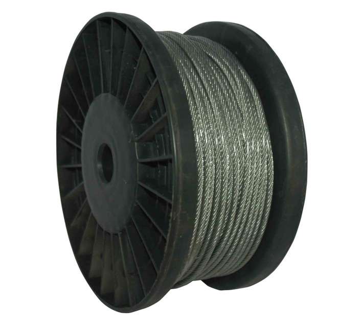 Libra Marketing 6.5Kn PVC Covered Steel Cable - Clear (3.2 x 4.8mm)