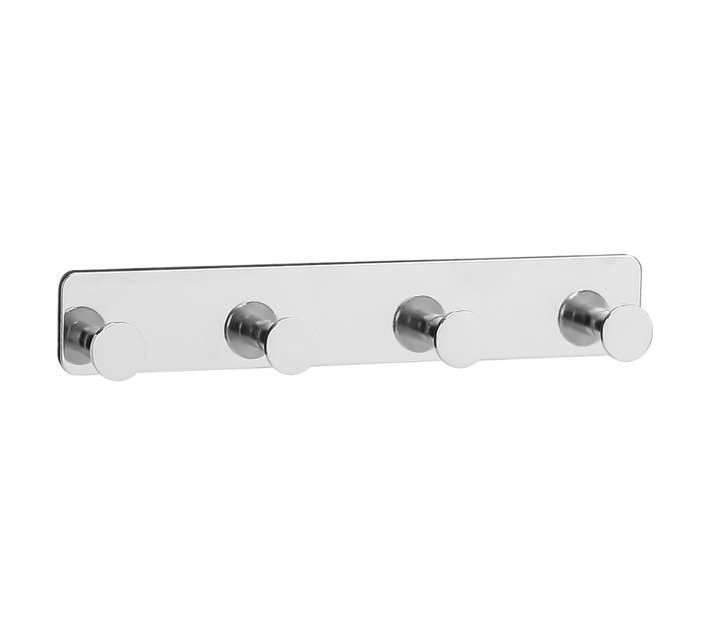3M B6445-3 Bathroom Basics Chrome Four Hook