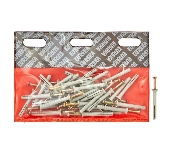 Eureka 6V20 5 x 40mm Nail In Nylon Countersunk (40 Pack)