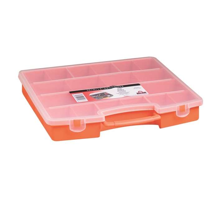 Big Jim Standard Organiser - Orange/Clear (360mm)