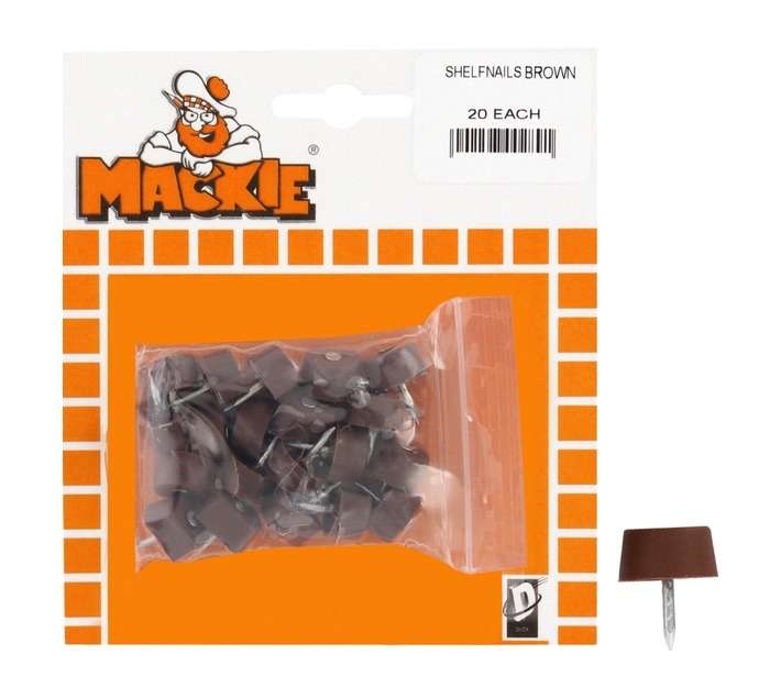 Mackie 20 x Shelf Nails - Brown