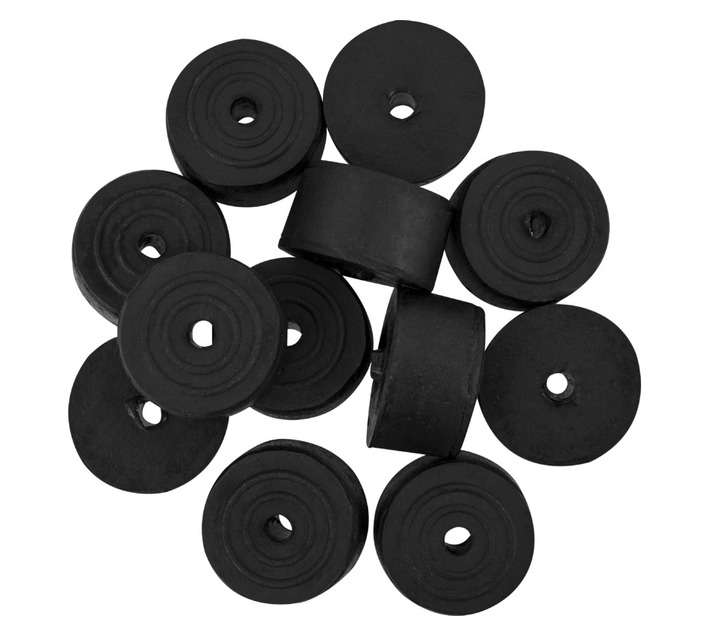 RJK Rubber Door Stop - Black (12 Pack)