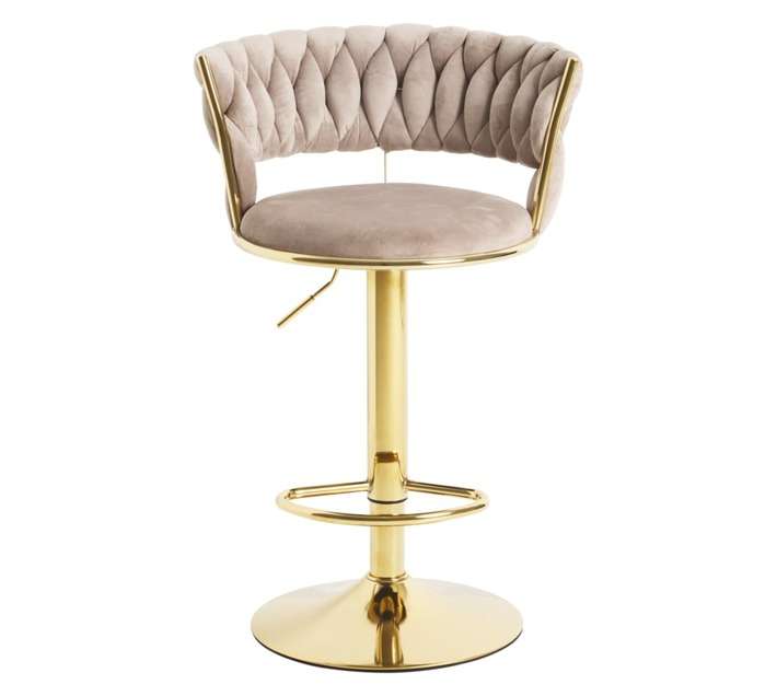 KC FURN BAR STOOL SET CADY VELVET SWIVEL