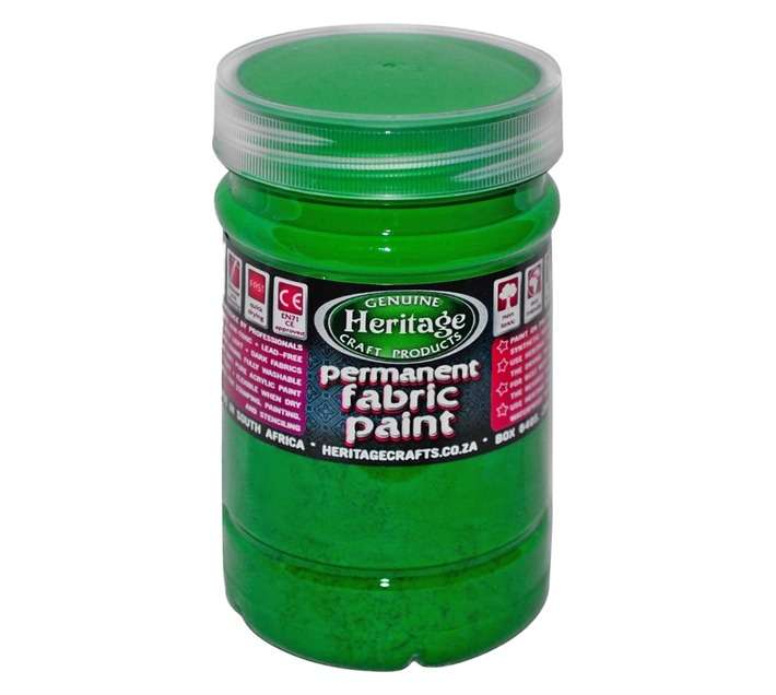 Heritage Fabric Paint - Green (250ml)