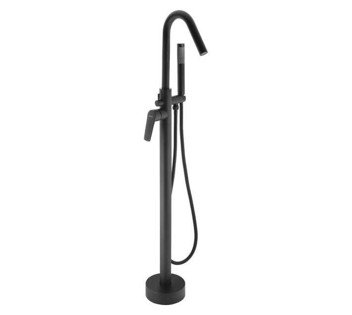 Bijiou 211134 Magnetite Bath Mixer - Matt Black (160 x 160 x 1128mm)