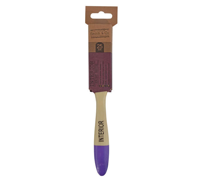 Smith and Co Interior Paint Brush - Purple (25mm)