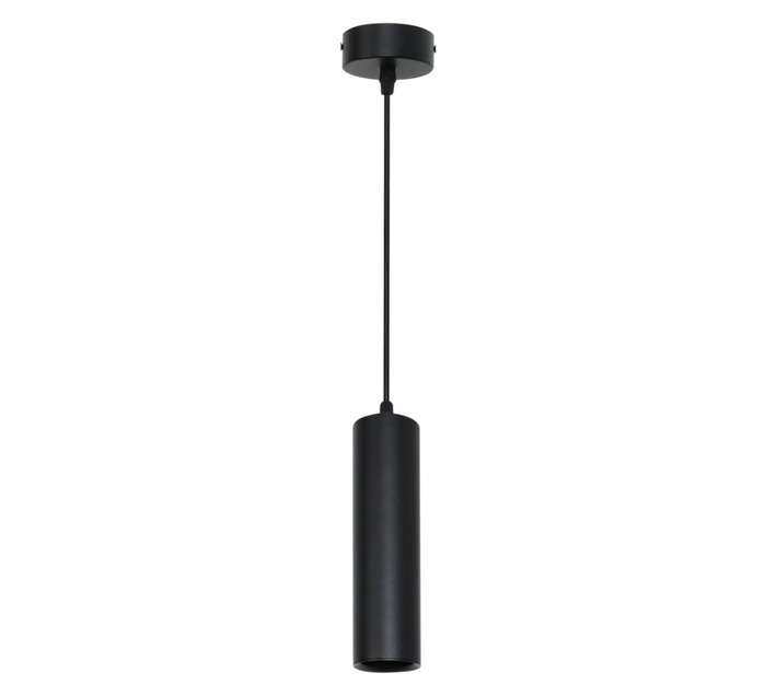 Bright Star Lighting Down Facing Aluminium Pendant - Black (50W)