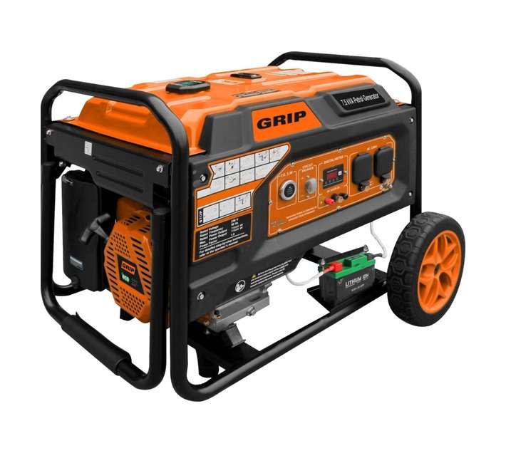 Grip 7.5Kva Petrol Recoil Start Generator