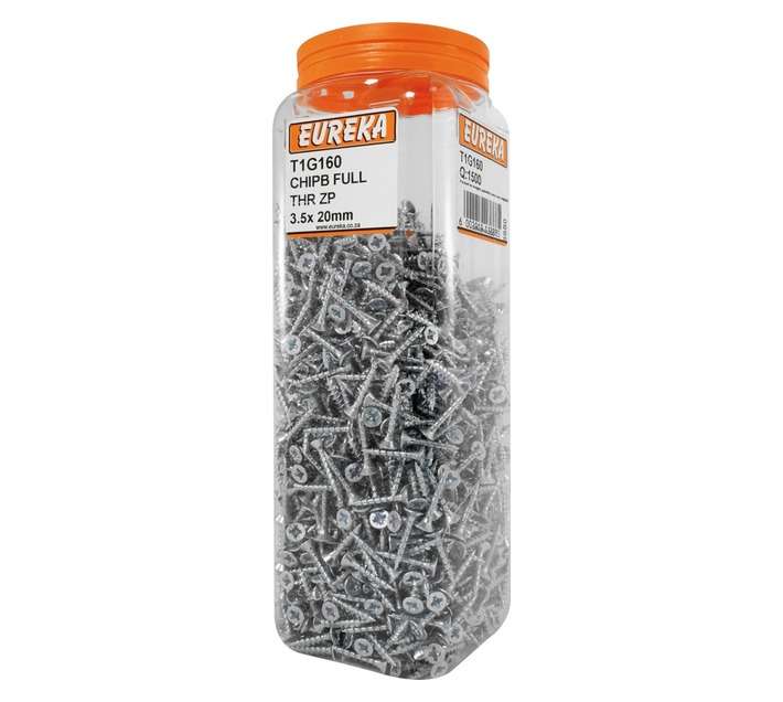 Eureka 3.5 x 20mm Chipboard Full Thread Zp (Q1500)