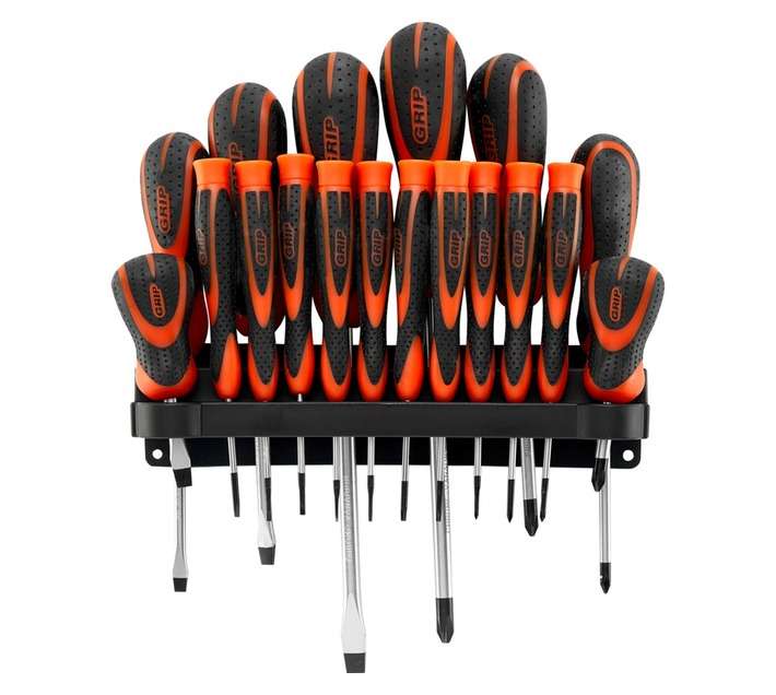 Grip 18 piece Screwdriver Combi Set