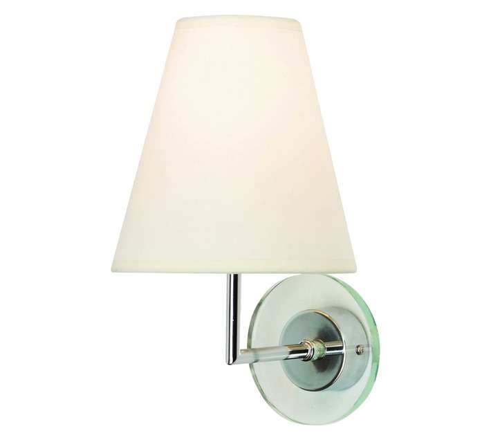 Radiant Emi Round Wall Light - Chrome/Cream (60W)