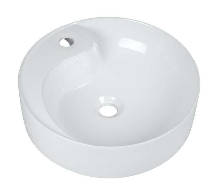 Solo Sanitary Ware Santorini Freestanding Solo Basin - White