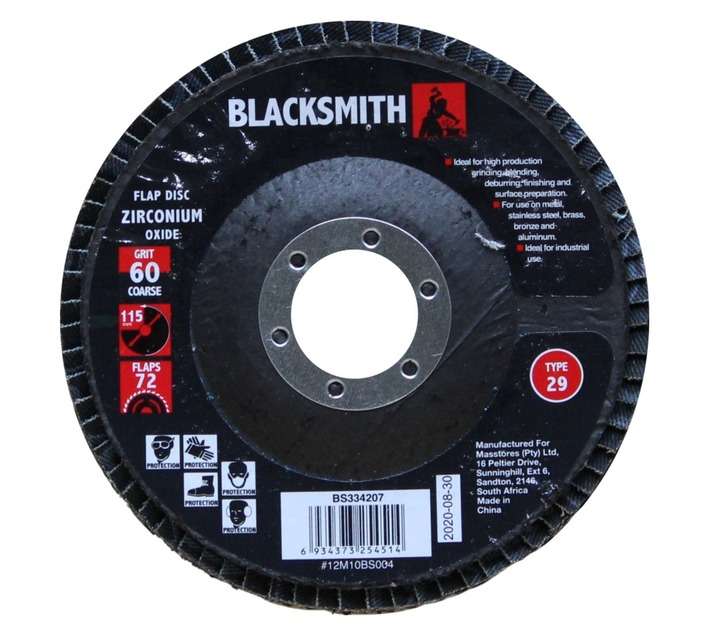 Blacksmith Zir Oxide 72f Flap Disc 40 Grit