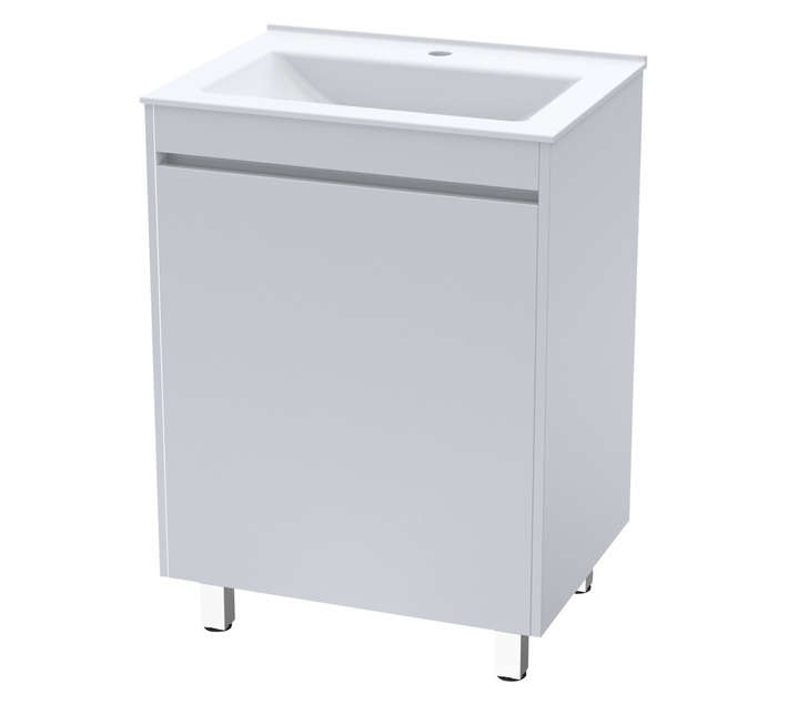 Luximo Design Floor Standing Robin Vanity Basin - White (600mm)