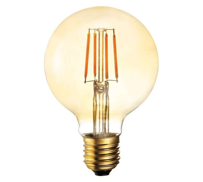 Lightworx LED E27 Filament Maxi Bulbs - Amber (4w)