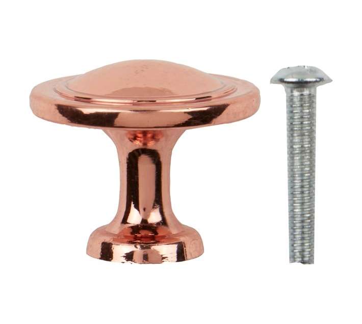 Home and Kitchen Swindon Knob - Rose Gold (32mm)