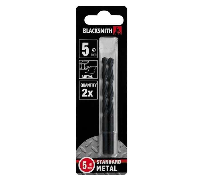 Blacksmith Standard Metal Drill Bit - Red/Black (5mm)