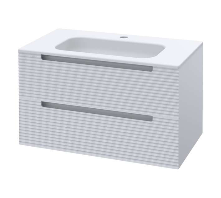 Luximo Design 2 Drawer Cara Vanity Cabinet - White (800mm)