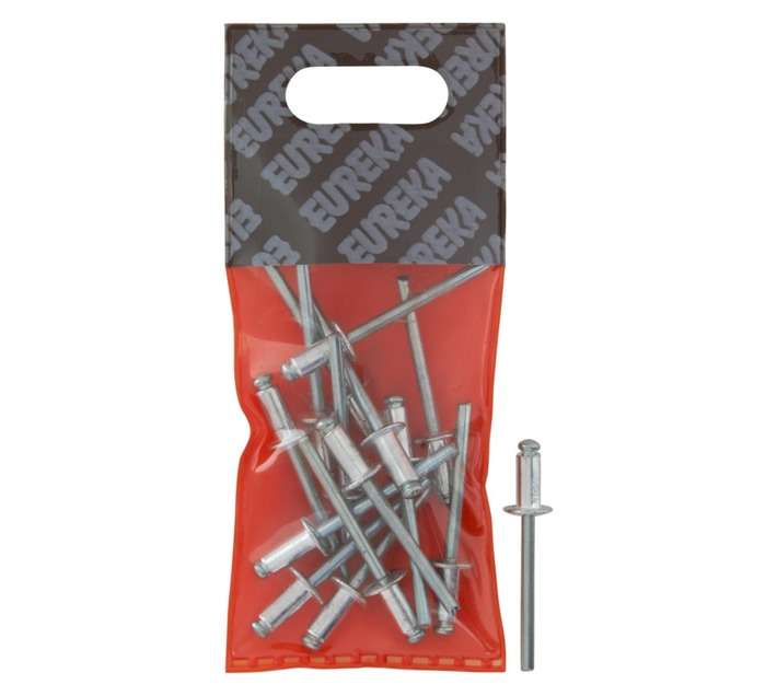 Eureka 15 x Aluminium Open Blind Rivets (4.8 x 10mm)