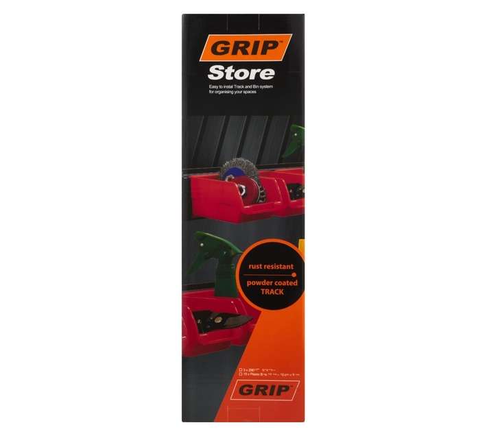 Grip Storage 18 Piece DIY Track and Hook Kit