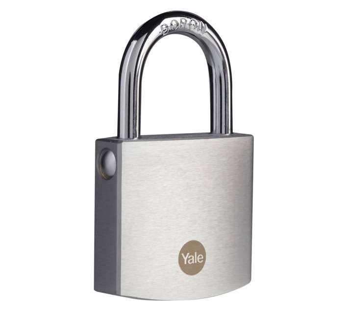 Yale Brass/Chrome Padlock (50mm)